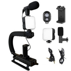 Універсальний тримач для телефону: мікрофон, спалах, пульт дистанційного керування, 24х21х13см