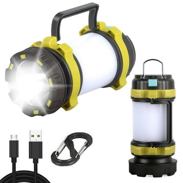 Акумуляторний ліхтар кемпінговий з Power Bank, 3000mAh