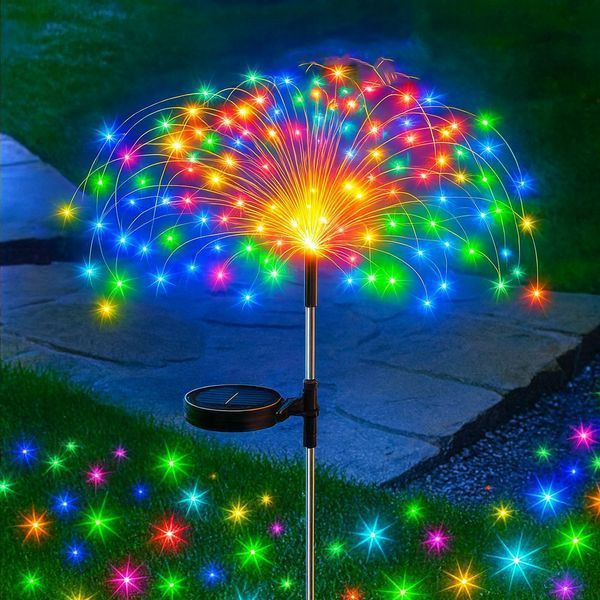 Вулична гірлянда на сонячній батареї, 90см, Кульбаба, з датчиком руху - "Садовий світильник-гірлянда на сонячній батареї, 90см,