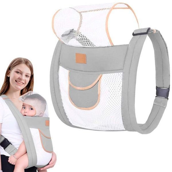 Дитячий слінг переноска 43×30см, Сірий