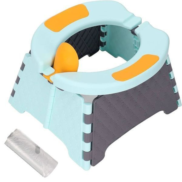 Переносний складний дитячий горщик, Чорна бірюза