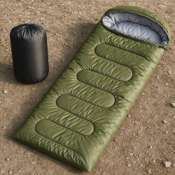 Спальний мішок до -15 °C, 210х72 см + чохол, Зелений