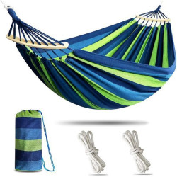 Гамак підвісний 80*200 см з дерев'яною планкою, Зелений