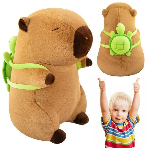 М'яка іграшка Капібара з рюкзаком, 55 см