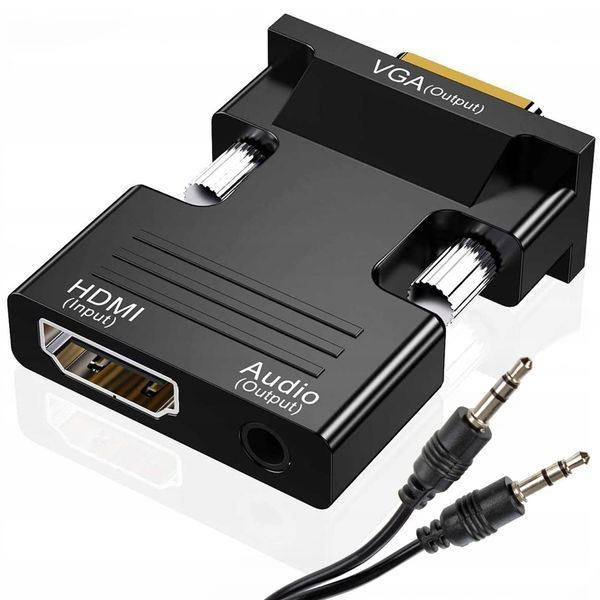 Конвертер з HDMI на VGA, зі звуком, 1080P
