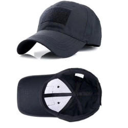 Тактична кепка з липучкою Чорна ЗСУ