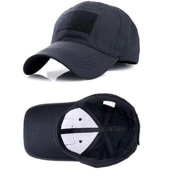 Тактична кепка з липучкою Чорна ЗСУ