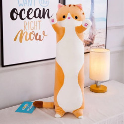 М'яка іграшка-подушка Кіт Батон 90 см, EL-2117-7, Коричневий