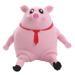 Антистрес іграшка Еластична свиня 22 см, Pink Pig BIG