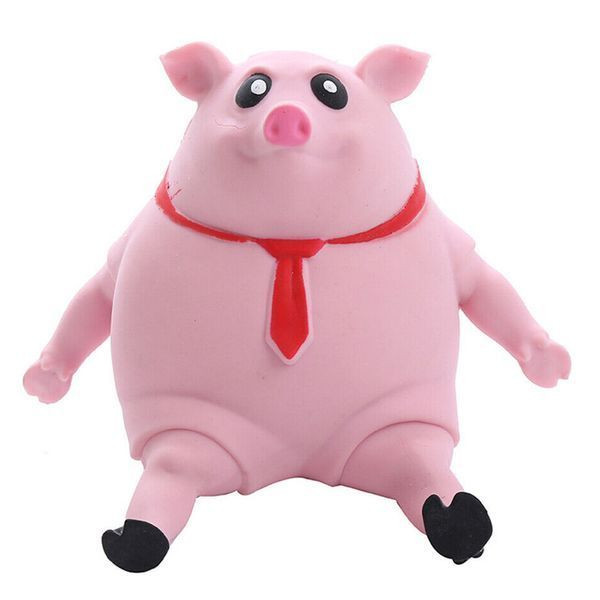 Антистрес іграшка Еластична свиня 22 см, Pink Pig BIG
