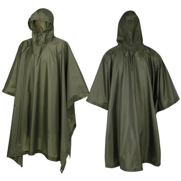 Тактичний дощовик пончо тент 3в1, Зелений