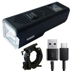 Велофара з сигналом MT-007-T6, від USB + виносна кнопка