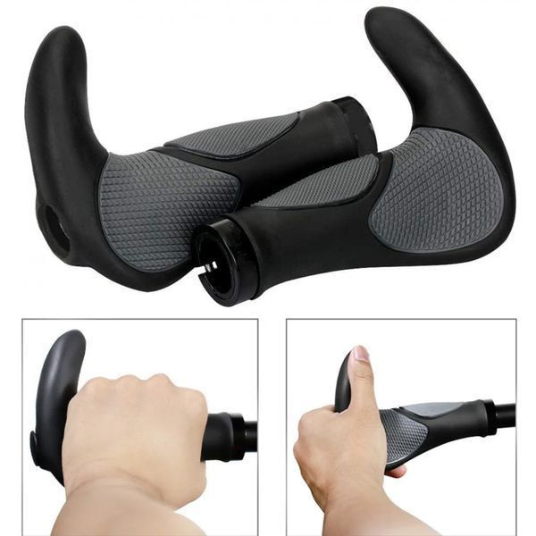 Велосипедні грипси з ріжками 140 мм (пара)