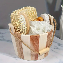 Подарунковий банний набір "SPA Relax" в дерев'яному відрі, 5 предметів