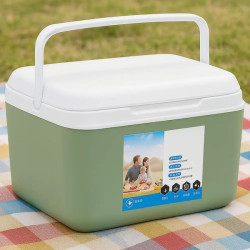 Термоконтейнер для їжі з ручкою, 10л, Зелений