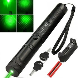 Потужна лазерна указка до 10км + насадка Green Laser YL-303, Зелена