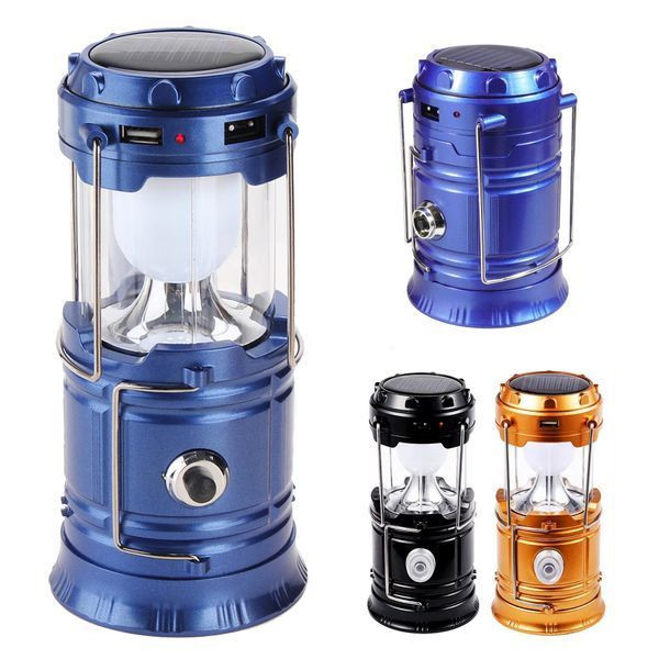 Кемпінговий ліхтар на сонячній батареї із USB JH-5800T, РАНДОМ