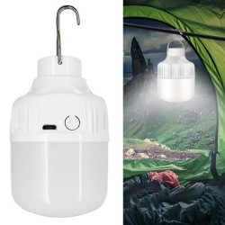 Акумуляторна лампа для кемпінгу з гачком 5Вт, USB, HY-701