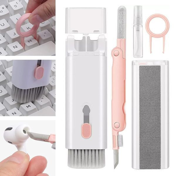 Набір-щітка 7в1, для чищення клавіатури, навушників, екранів
