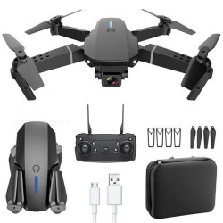 Квадрокоптер з камерою 4K, 20 хвилин польоту, з WiFi та пультом ДУ, E88