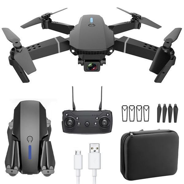 Квадрокоптер з камерою 4K, 20 хвилин польоту, з WiFi та пультом ДУ, E88