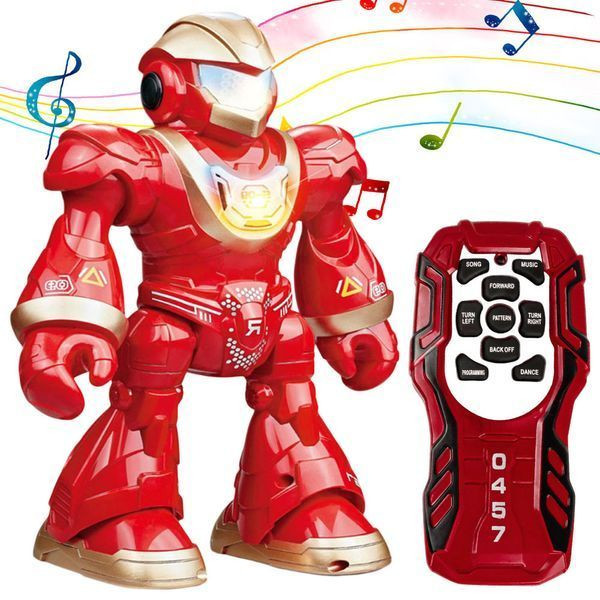 Робот, що танцює з пультом управління, на батарейках