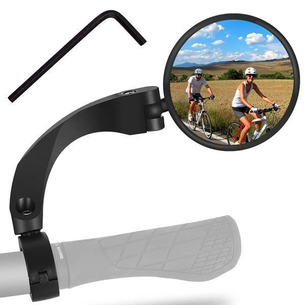 Велосипедне дзеркало заднього виду на кермо, Праве, Кругле, 1 шт