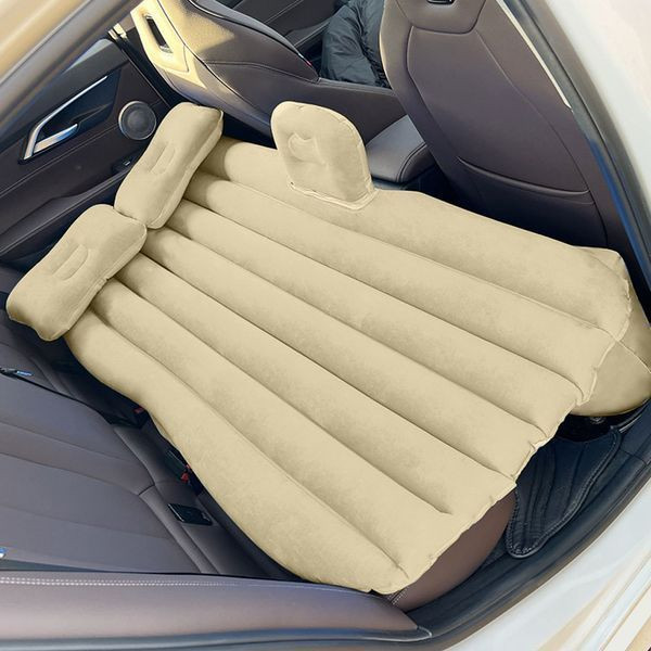 Матрац на заднє сидіння 135x80см + насос, Бежевий