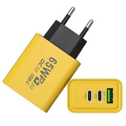 Зарядний пристрій 65W, 1xUSB, 2хType-C