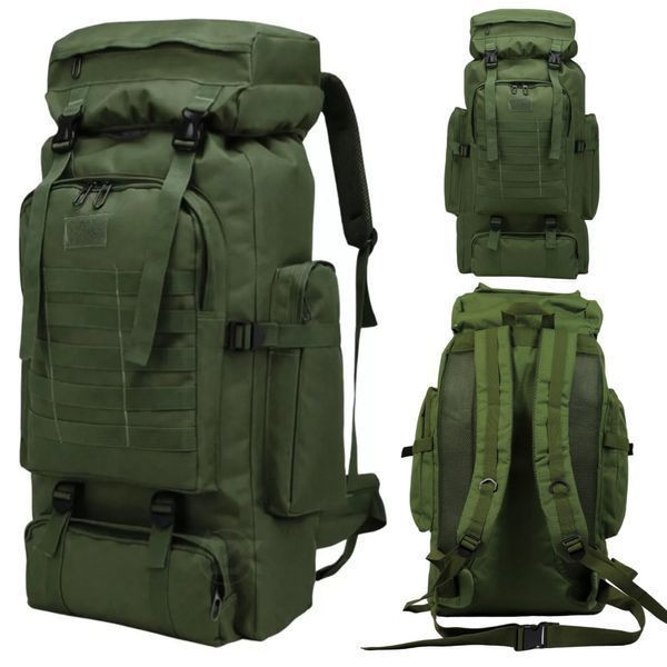 Рюкзак тактичний на 80л, 72х34х17см, M13, Оливковий Рюкзак тактичний на 80л, 72х34х17см, M13, Оливковий