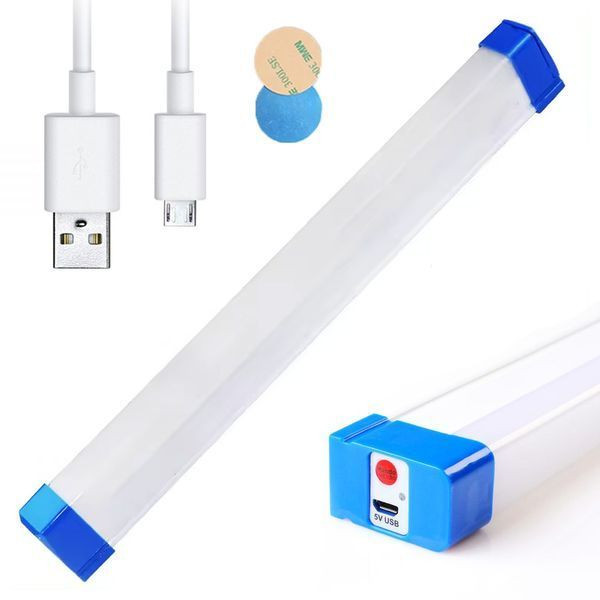 Лампа акумуляторна 30см, 60 Вт, USB, BK-300