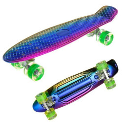 Пенніборд з підсвіткою коліс (55х15см), Хамелеон