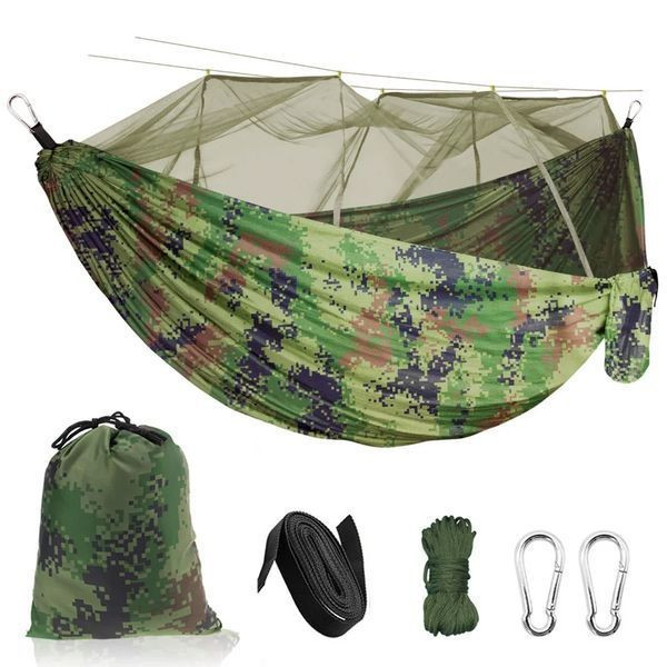 Гамак із москітною сіткою 270×150 см витримує до 100 кг Гамак із москітною сіткою 270×150 см витримує до 100 кг