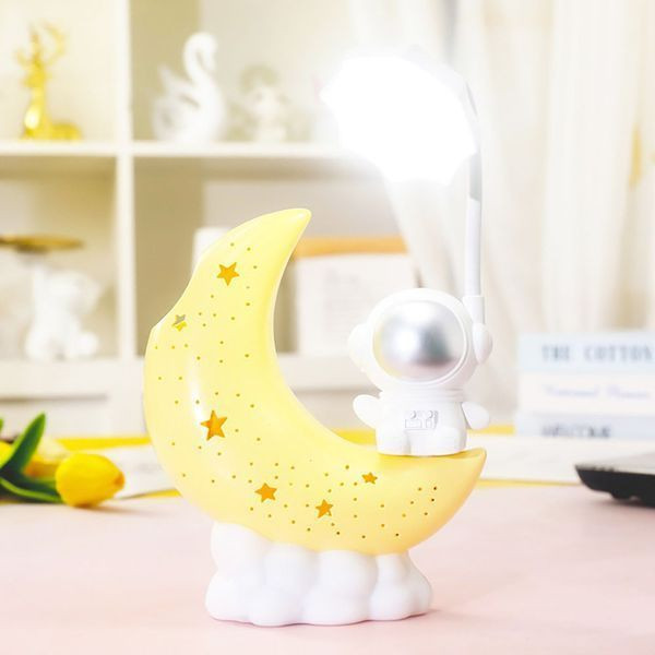 Настільна лампа з органайзером, от USB, Moon, Жовтий