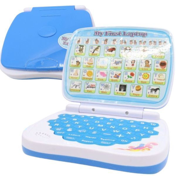 Розвивальний ноутбук для дітей, вивчення англійської, від 3 років, AH-802Y, Блакитний/Навчальний ноутбук для дітей