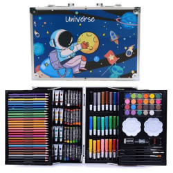 Набір для малювання у валізі 145 предметів, Синій