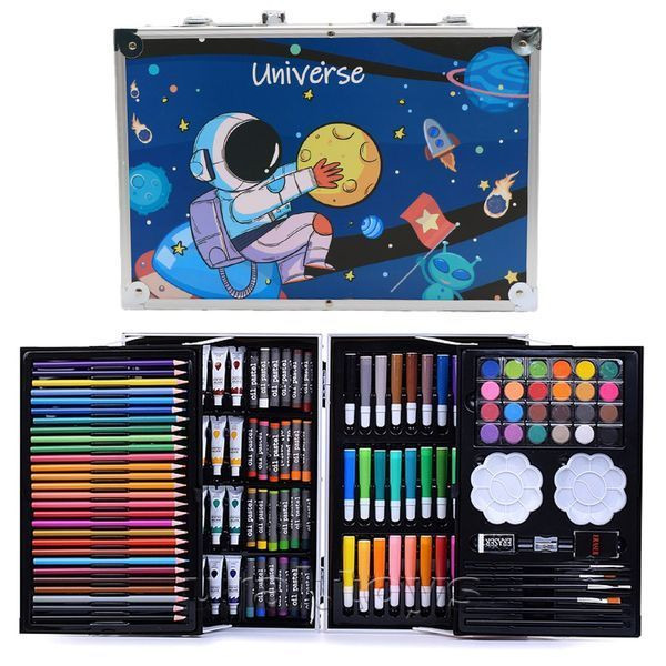 Набір для малювання у валізі 145 предметів, Синій