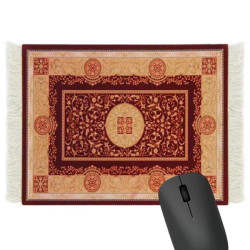 Килимок для миші 28×18см, Персидський килим, Жовтий