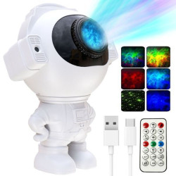 Нічник-проектор зоряного неба "Космонавт" з пультом ДУ, USB-живлення, MGY-144