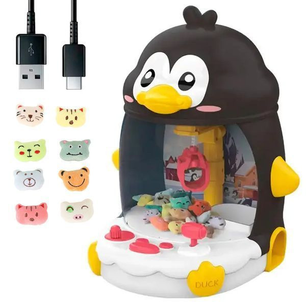Ігровий автомат з іграшками "Пінгвіненя" (33×29×26 см), від USB та батарейок