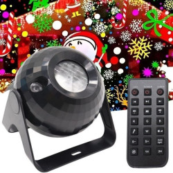 Новорічний проектор домашній з пультом та USB XKL-Q8