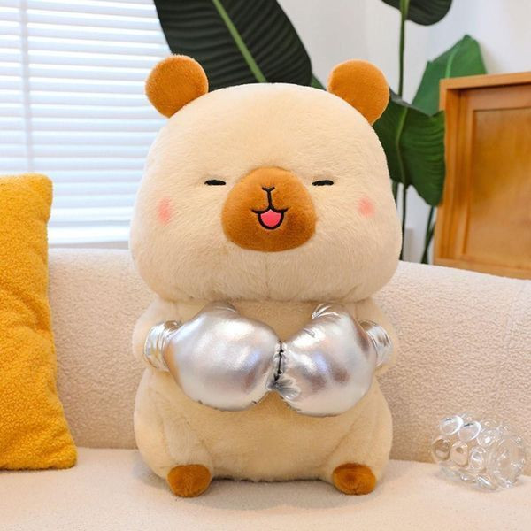 М'яка іграшка Капібара-боксер, рожева, 45 см