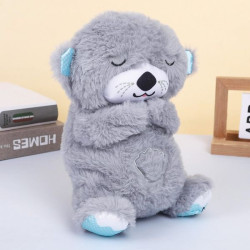 М'яка іграшка-нічник Дихаюча видра (30см), від батарейок