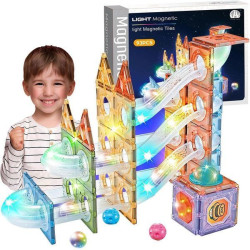 Магнітний конструктор з підсвіткою 93 деталі, CH1224