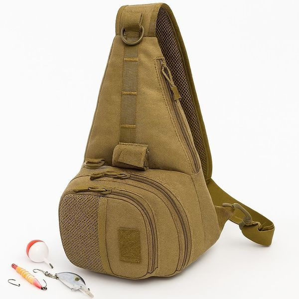 Рибальська сумка, 43х25см, Коричневий