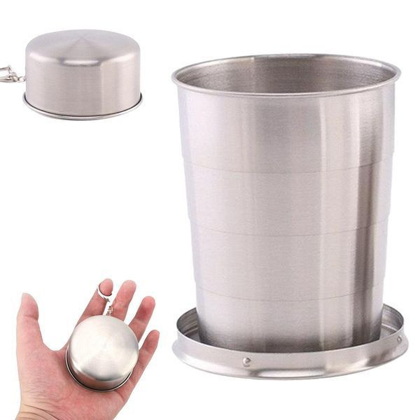 Складна склянка металева, 250 мл