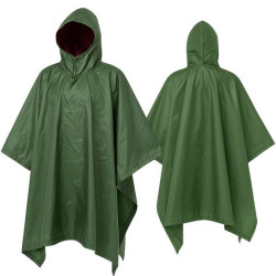 Тактичний дощовик пончо тент 3в1, Зелений