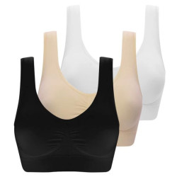 Комплект безшовних бюстгалтерів 3шт (Розмір L), Ahh Bra