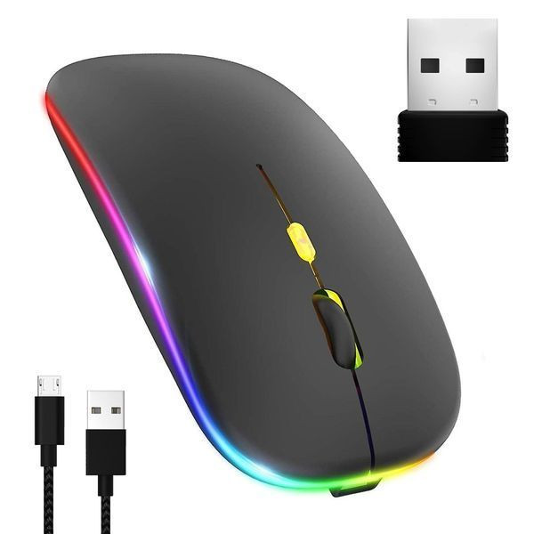 Бездротова миша з RGB підсвічуванням, Bluetooth, 1600DPI