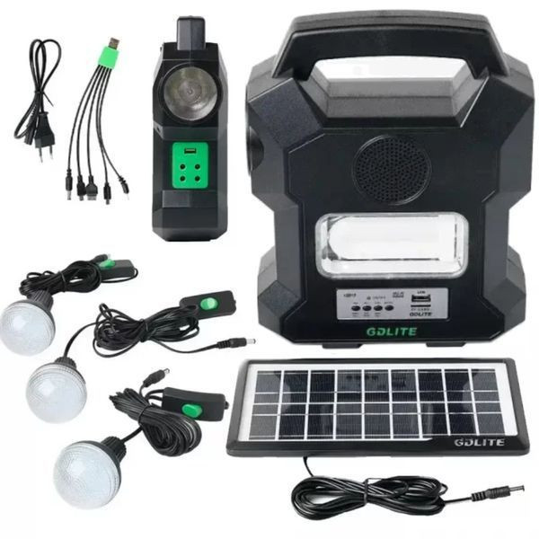 Портативна сонячна станція GD-1000А + 3 лампи Портативна сонячна станція GD-1000А + 3 лампи